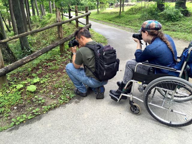 Photographers at Hida no Sato folk village