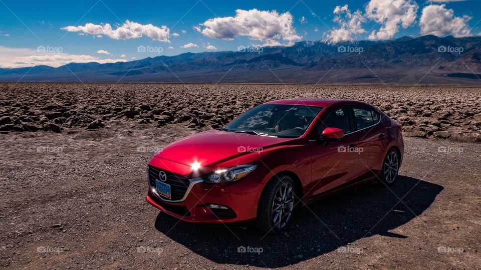 Mazda on Death Valley