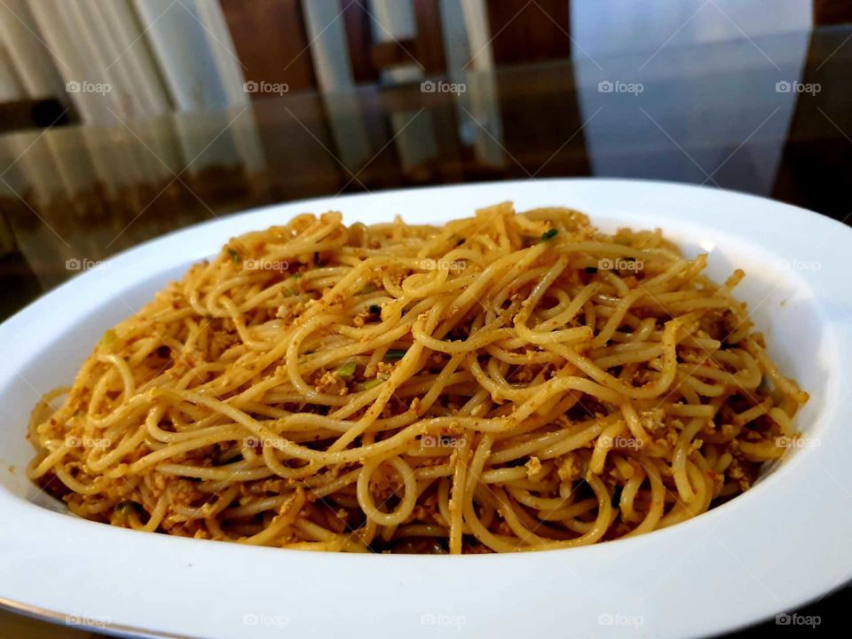 Spaghetti dish