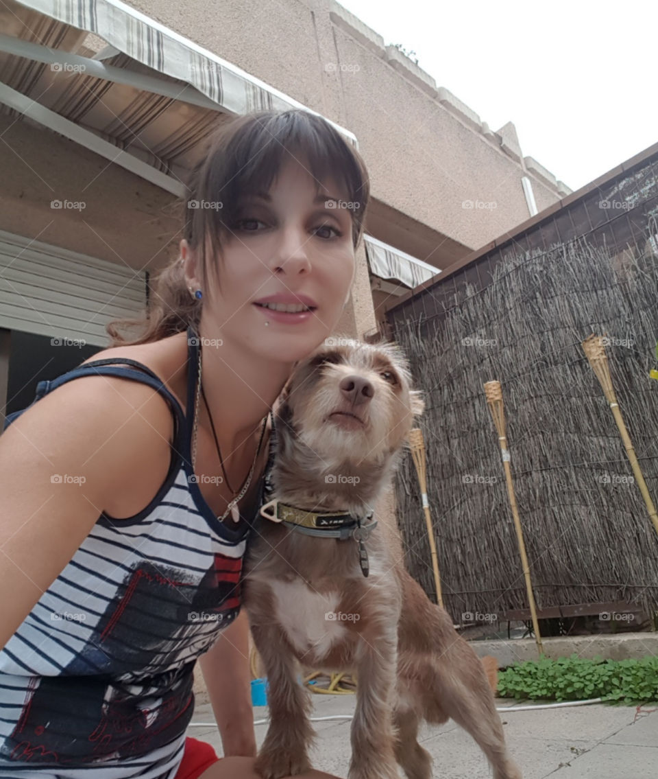 selfie with my puppy