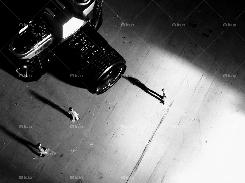 From the world of liliput, a photographer's camera