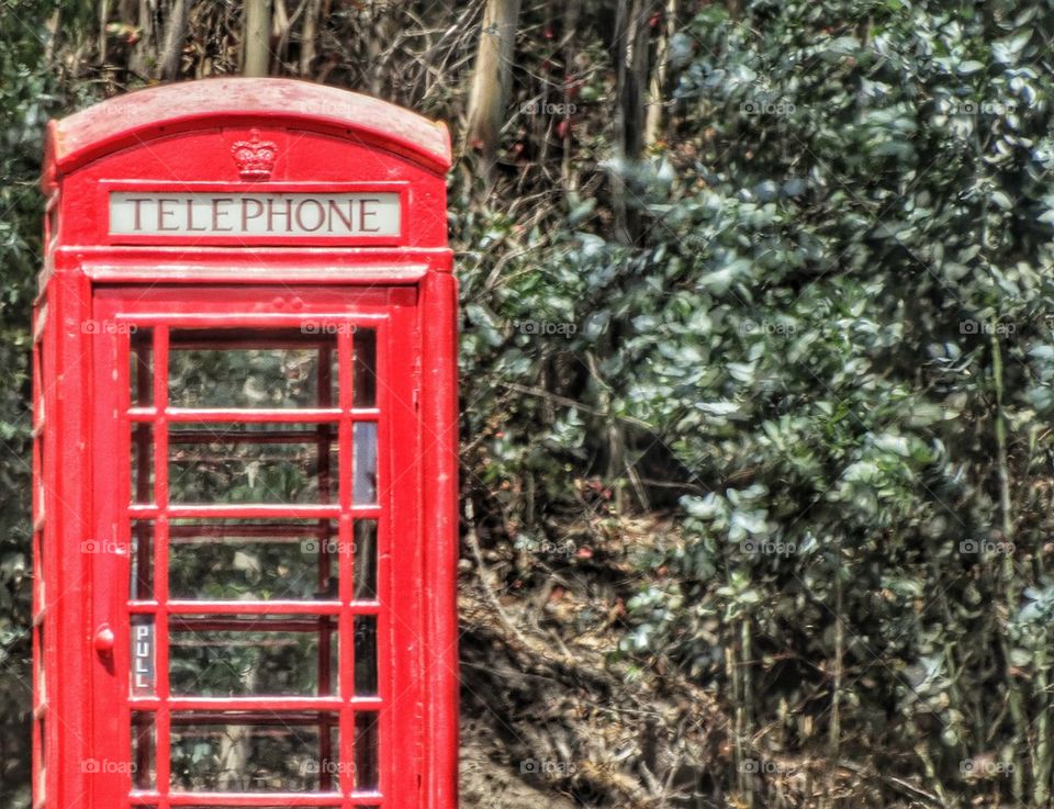 Red British Telephone Booth