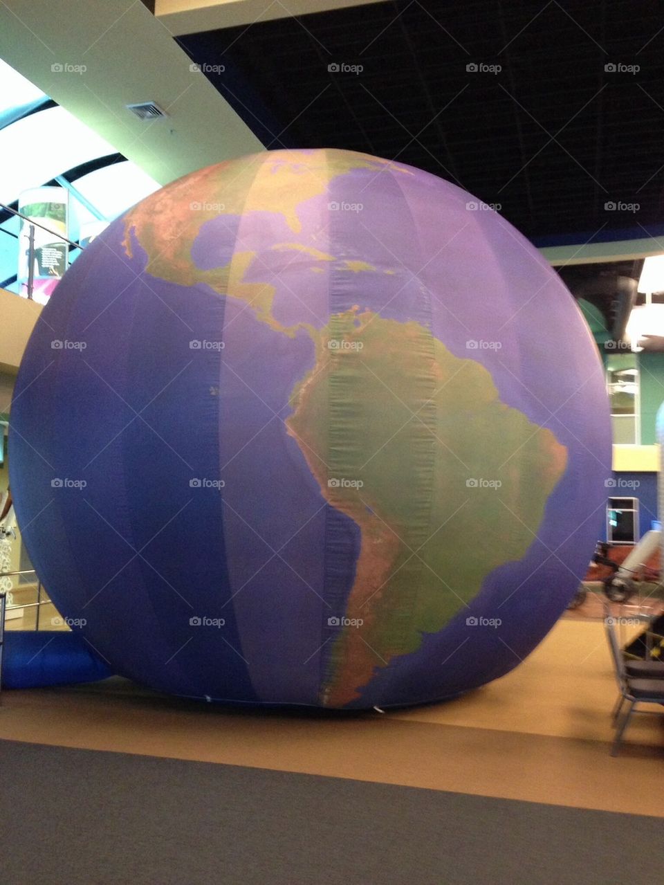 Earth globe air ball 