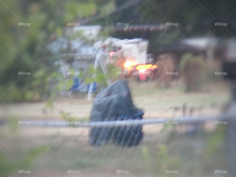 beware the grim reaper. This is a picture I took of my neighbors back yard.