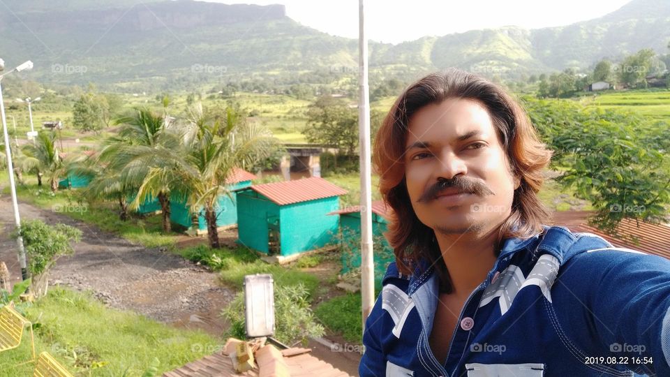 man sitting infant of Beautiful view
