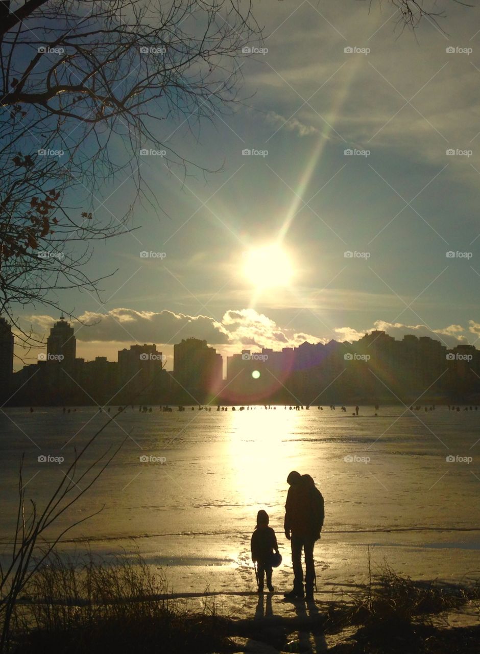 Sunset, Dawn, Landscape, Water, Evening