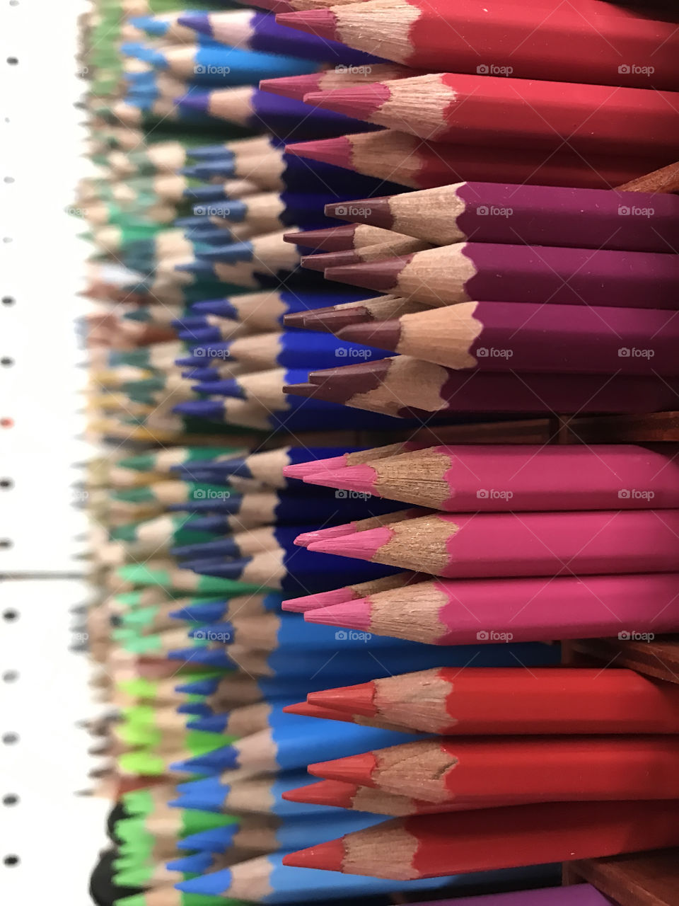 Multicolored pencils for creativity