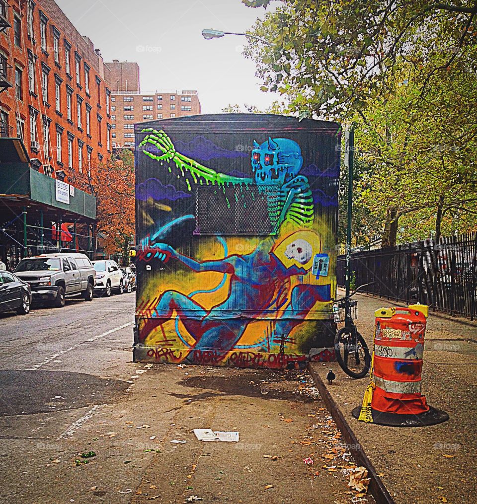 Halloween street Art in NYC 