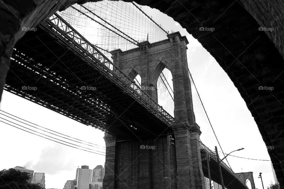BW Brooklyn Bridge Arch