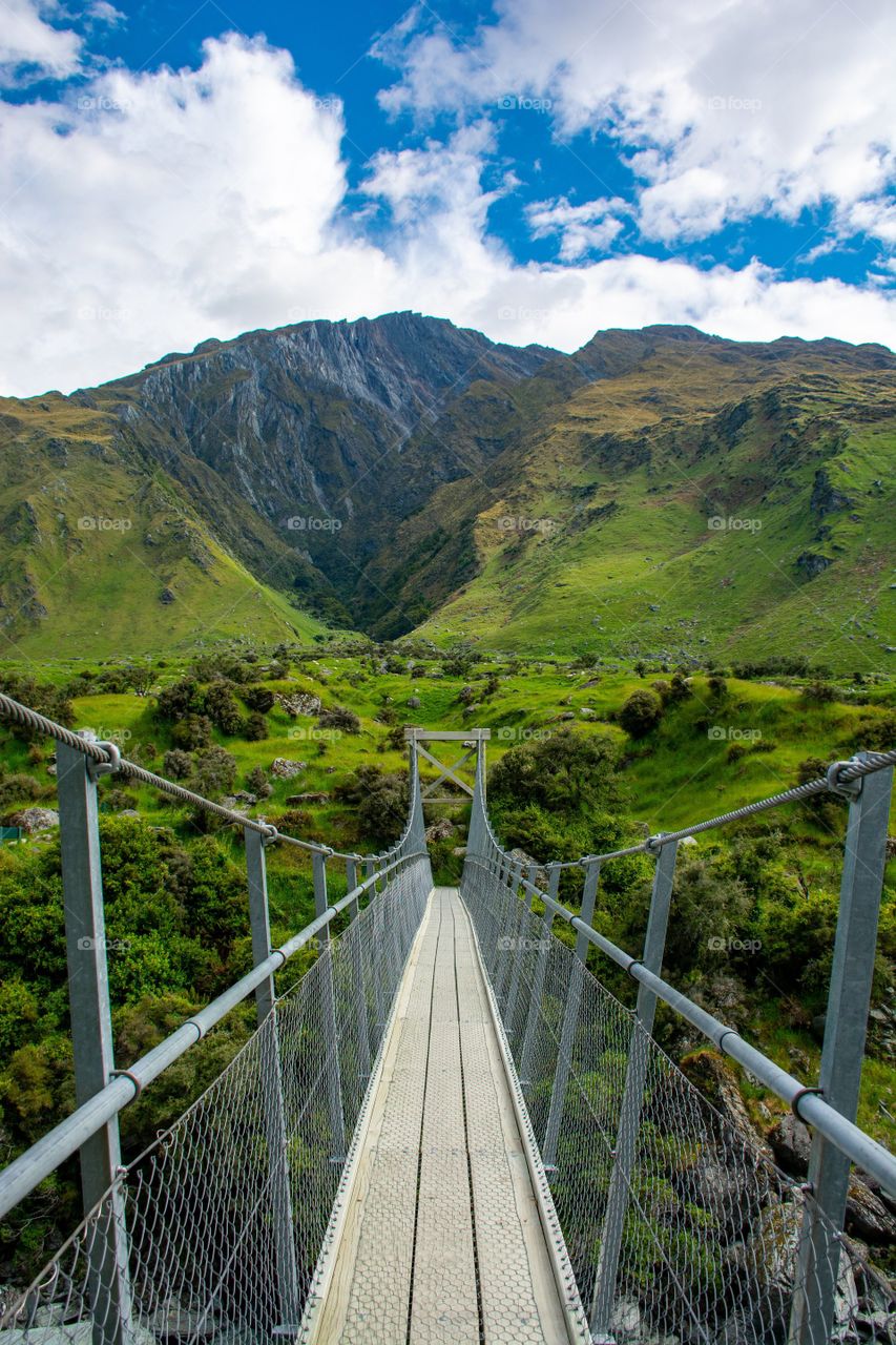 Bridge and Mountain