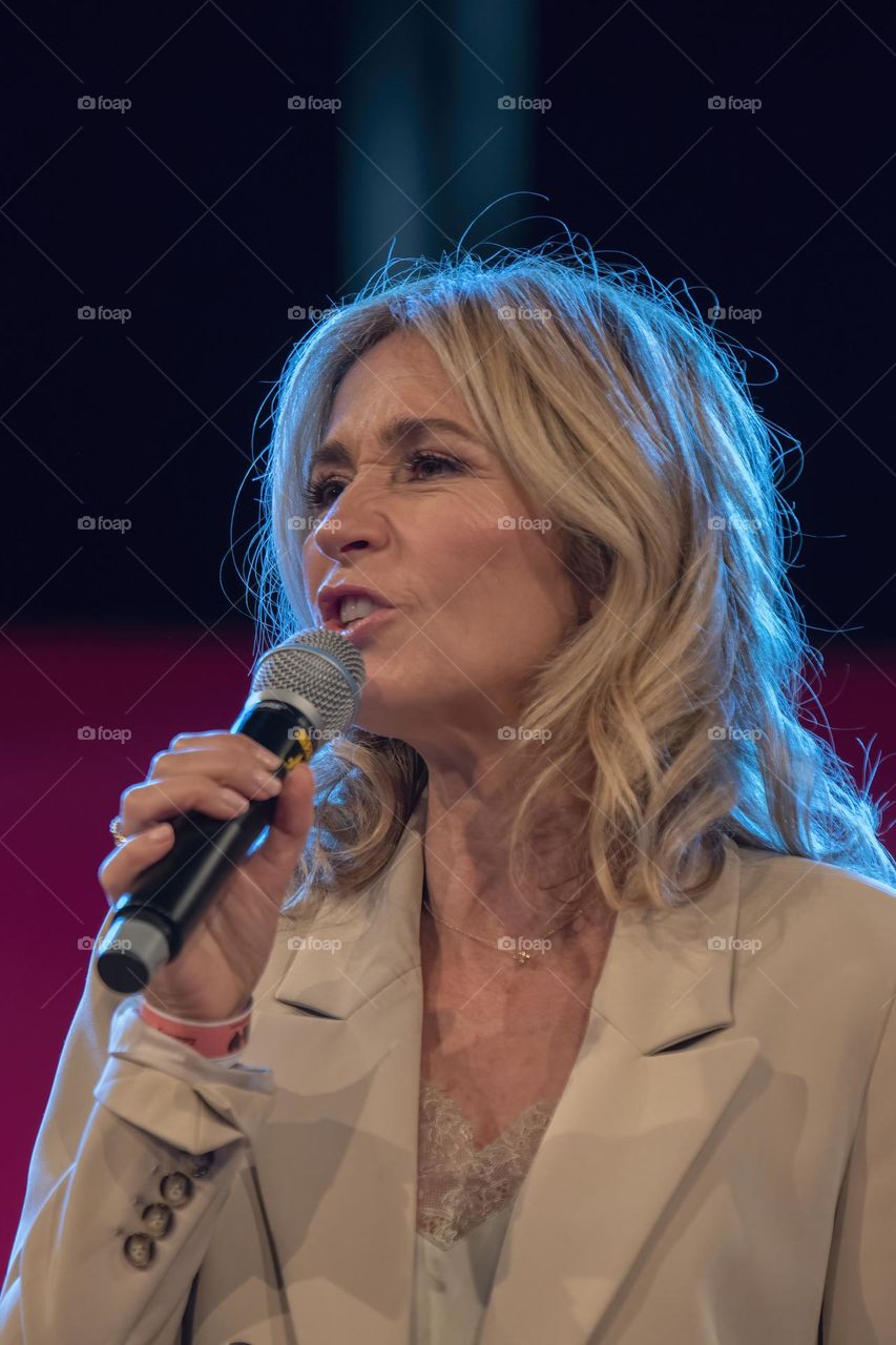 Wendy Van Dijk At The Huishoudbeurs Exhibition At Amsterdam The Netherlands 18-2-2023