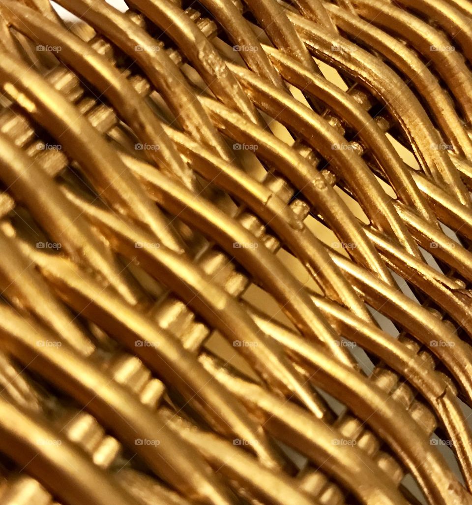 Gold Basket Close-Up