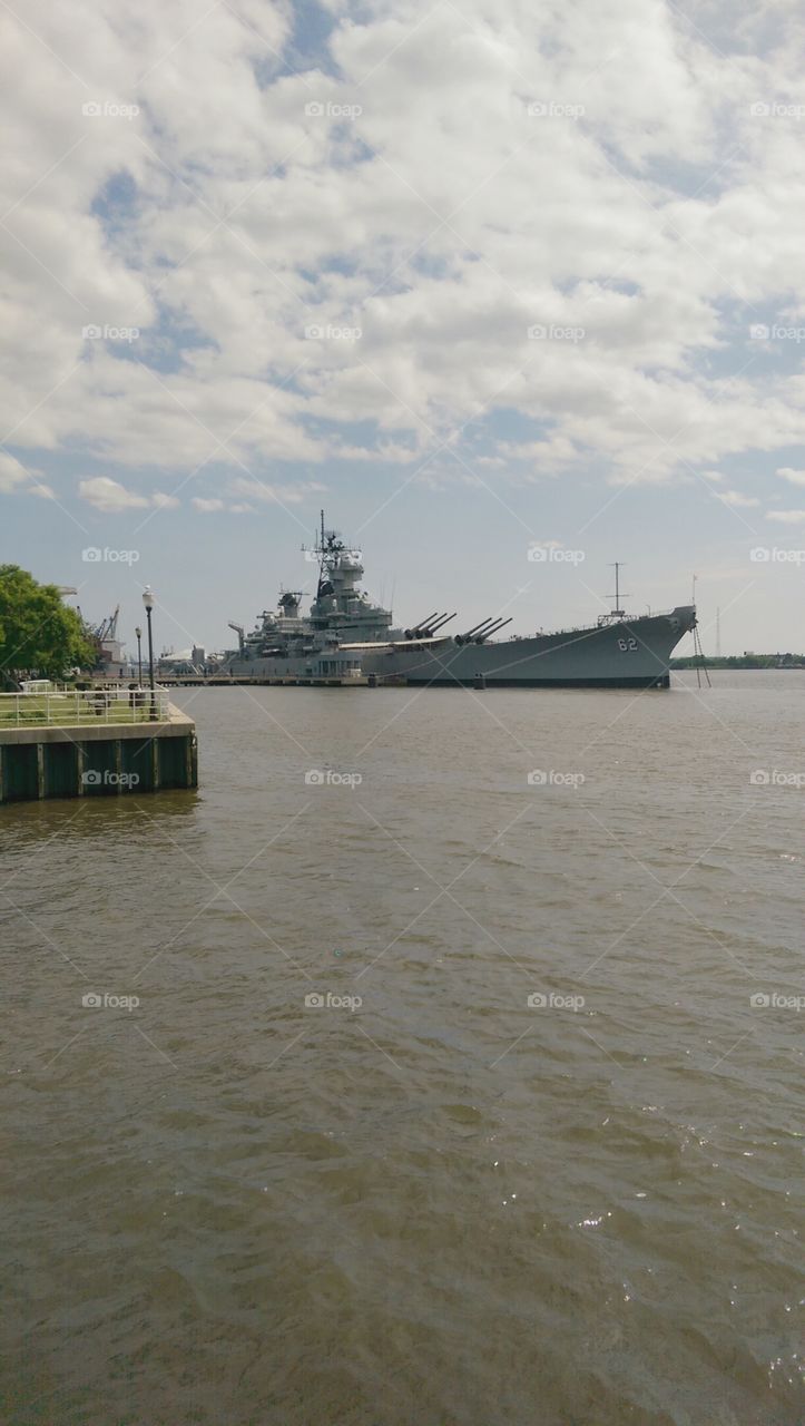 battle ship. Taken in Camden Waterfront