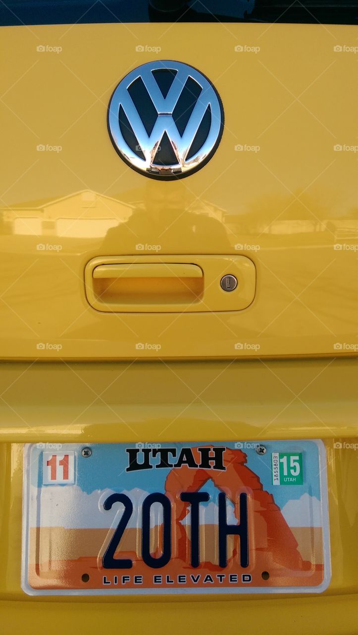 Utah license plate