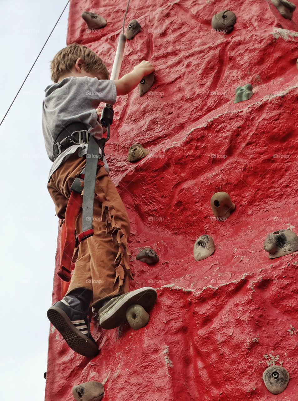 Young Rock Climber
