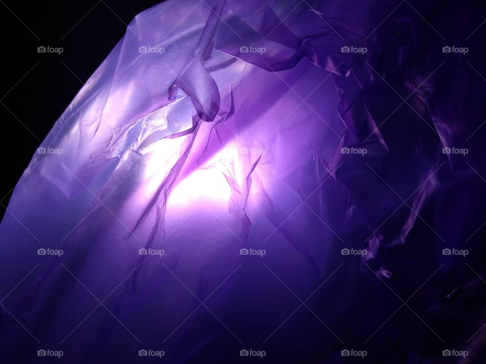 moonlight effect from scrap plastic