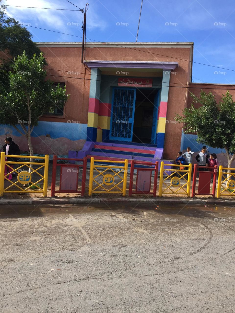 Children's school entrance