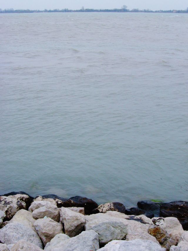 Water over the rocks