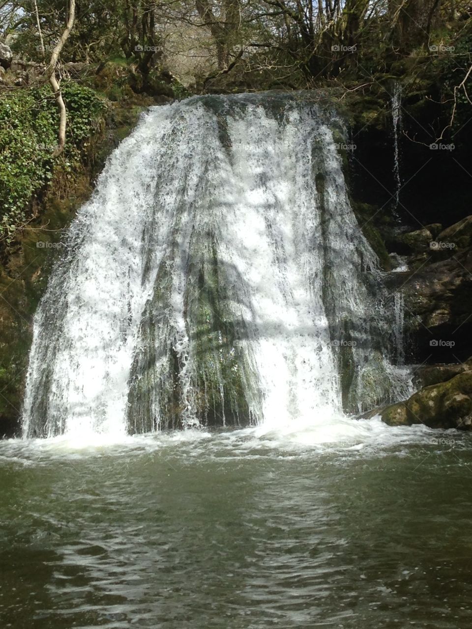 Water falls