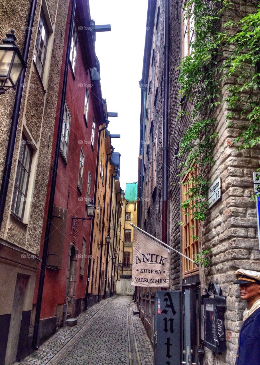 Narrow street Gamla Stan