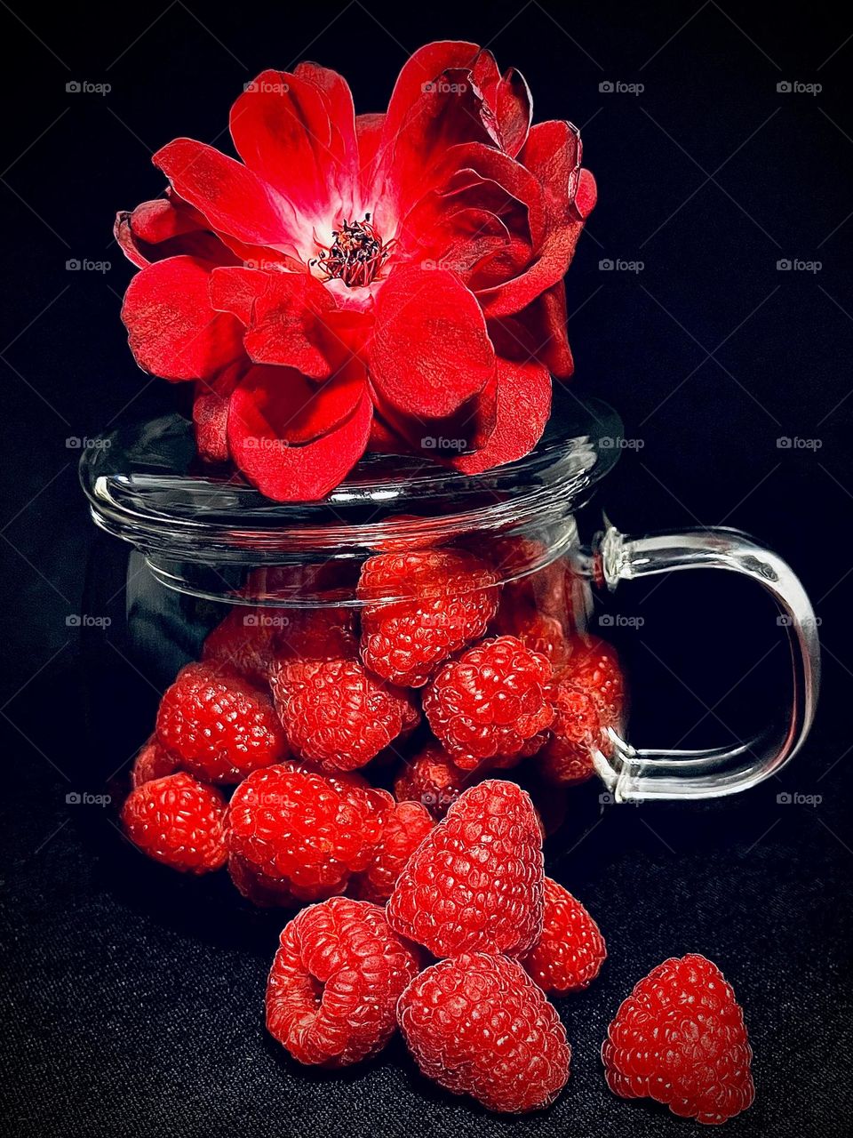 Rose and Raspberries 