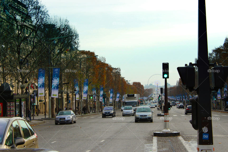 A big road at Paris