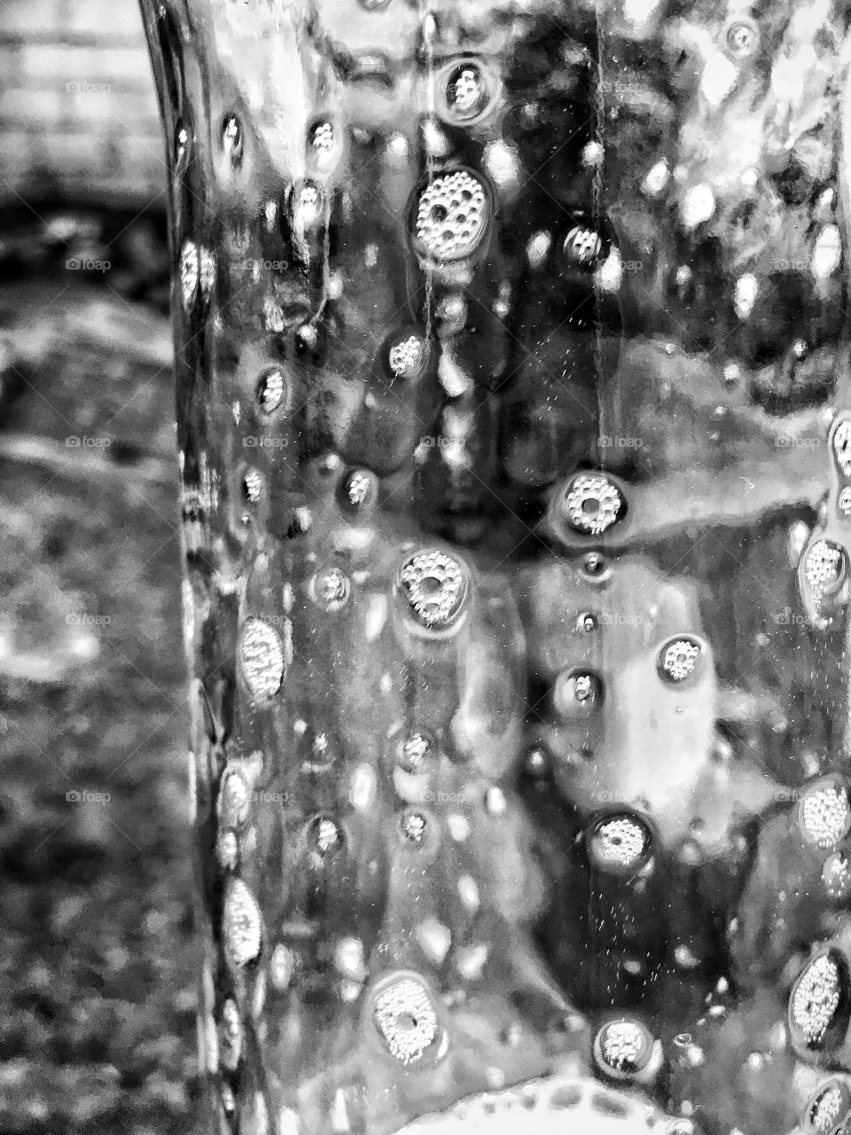 Bubbles on side of bottle 