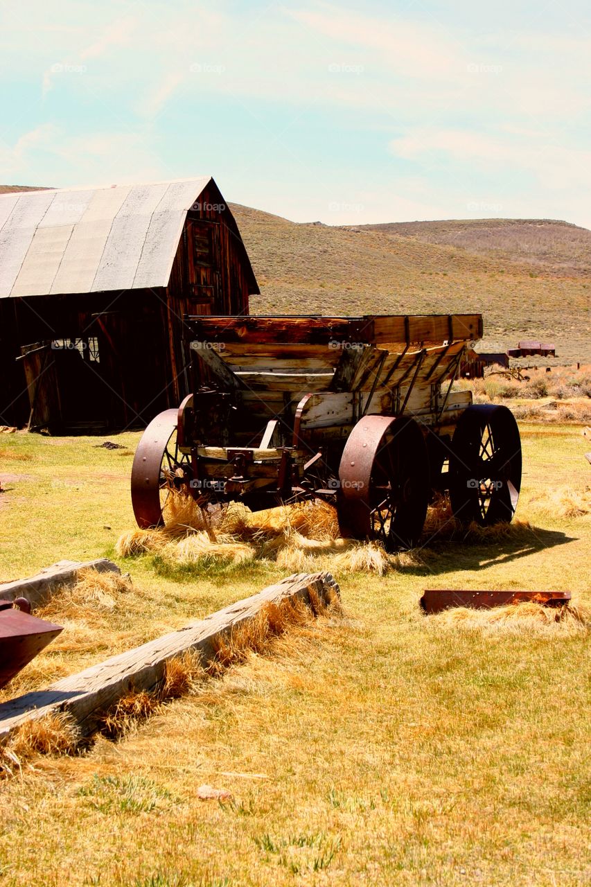 Abandoned equipment in the Bodie Ghost Town