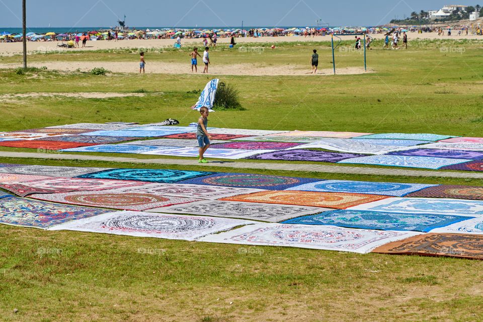 Colorful beach