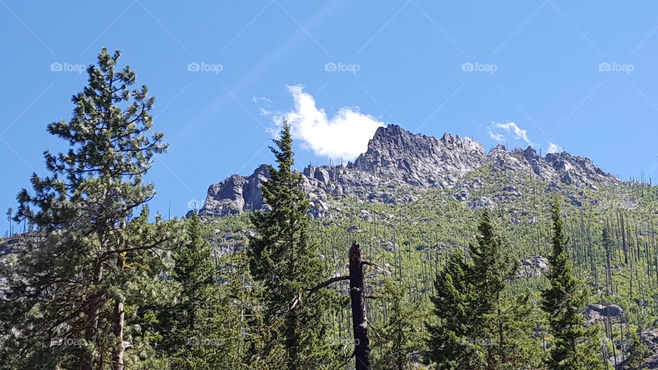 cloud on the mountain