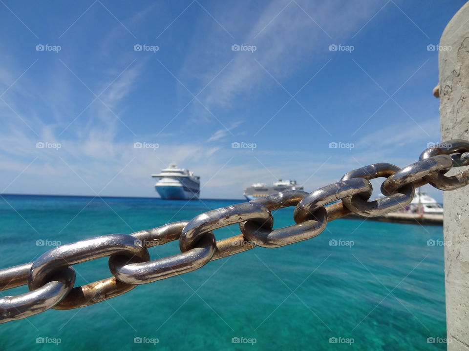 Cruise Liners at Anchor