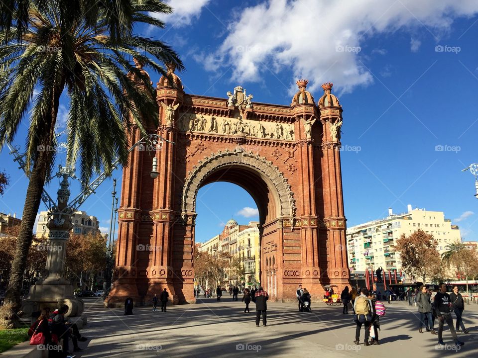 Arch of triumph, Barcelona, Spain