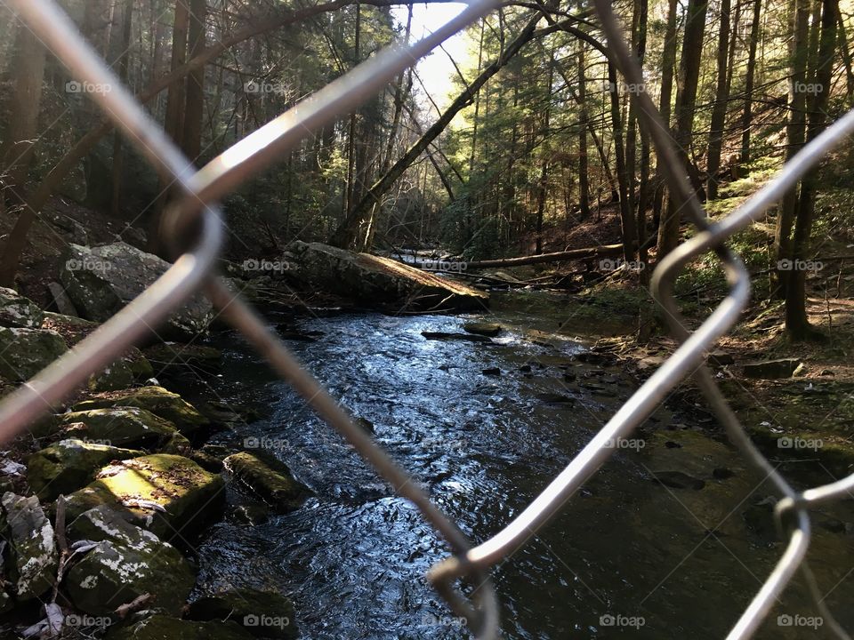 Hiking around Foster Falls at South Cumberland State Park in Tennessee 