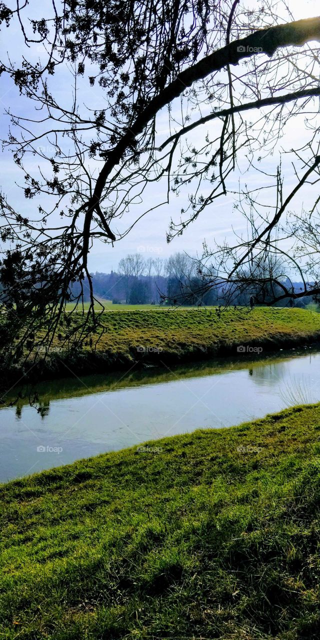 sunny day in Germany's winter