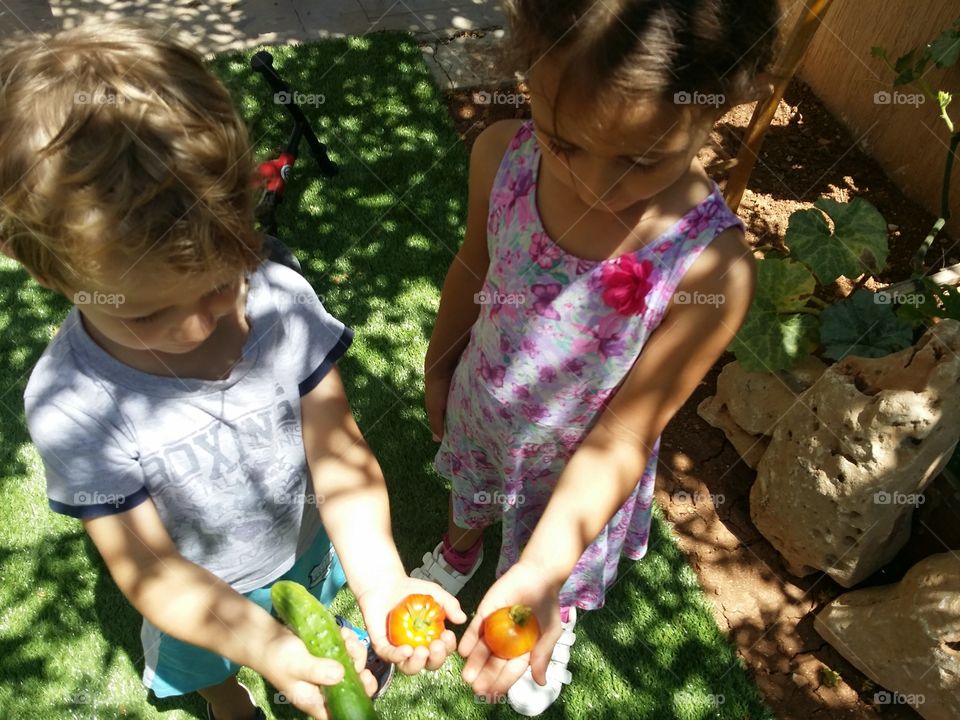 Children and Gardening.
