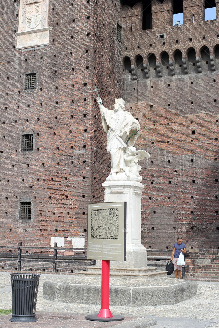 Italy, Milan, Sforzesco Castle