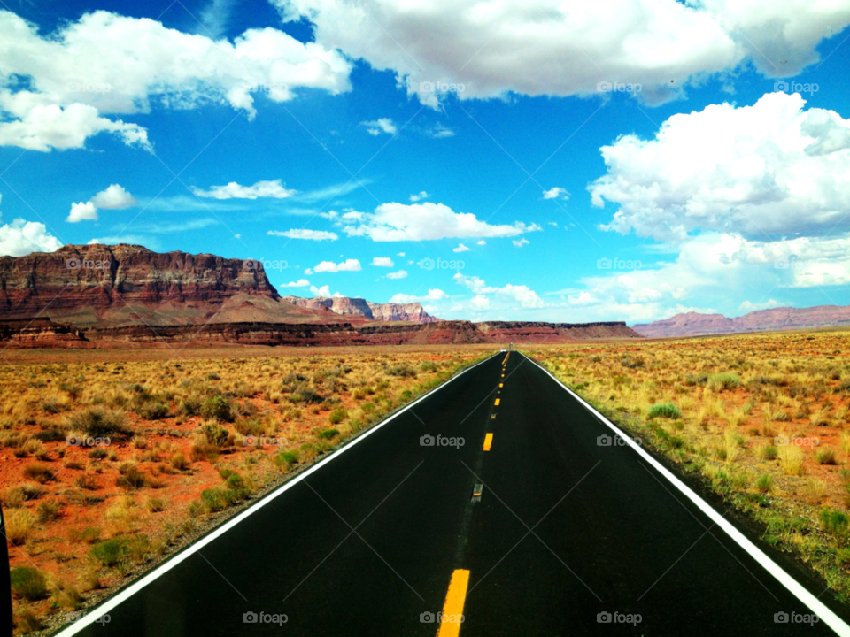 road desert arizona endless by happycarz