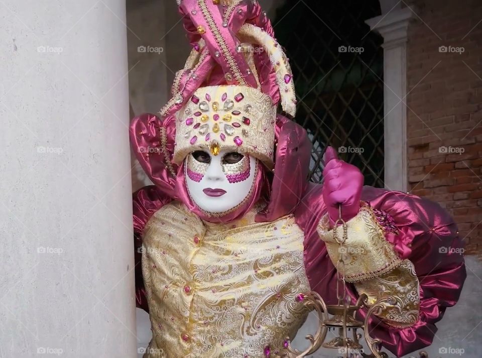Carnevale di Venezia. Maschere in posa.