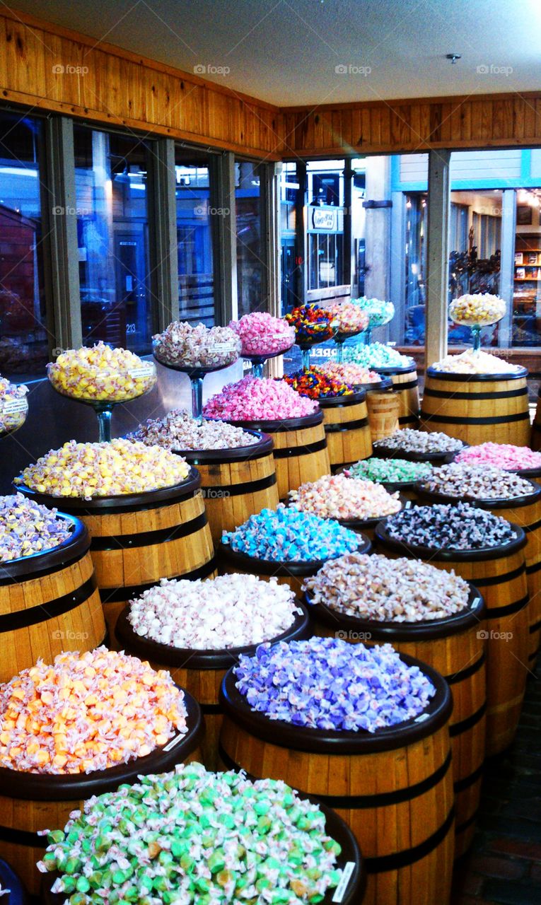 Barrels of Candy. Candy Store