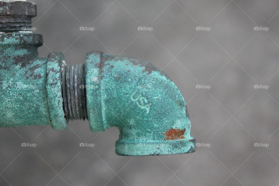 Close-up of a old faucet