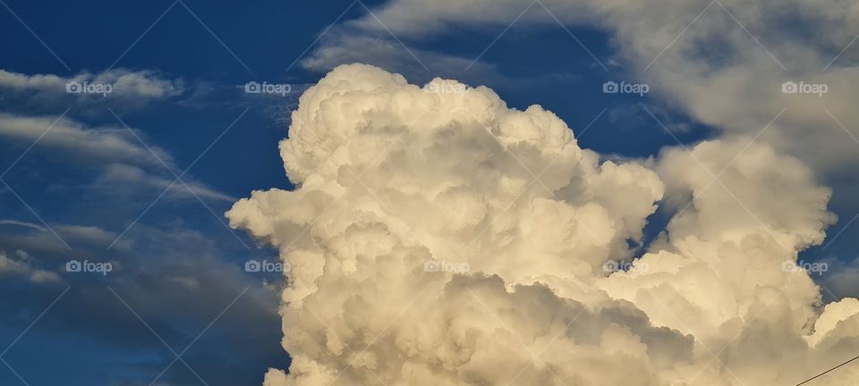 super white clouds