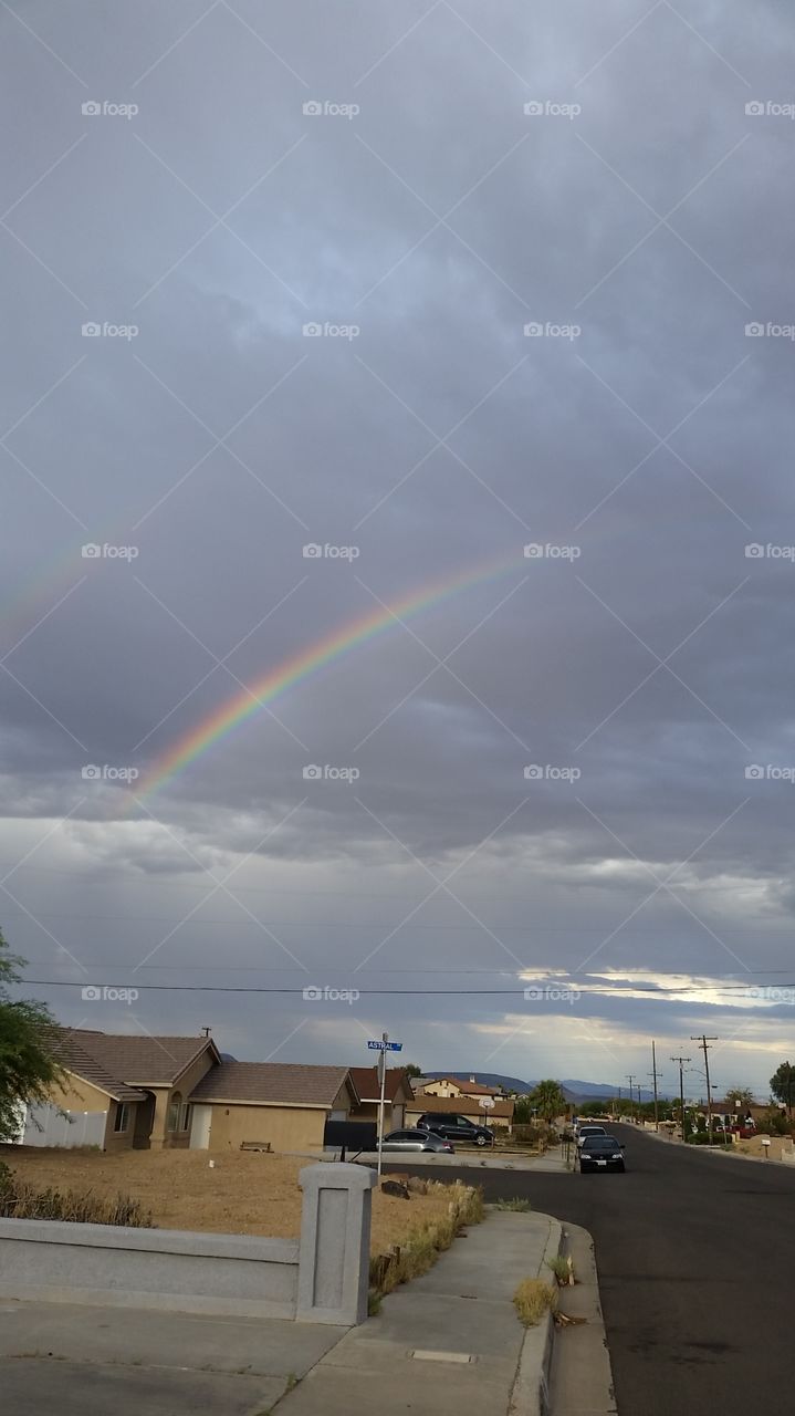 Rainbow, No Person, Landscape, Sky, Storm