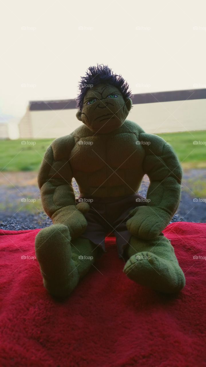 Hulk Enjoying the Drive-In
