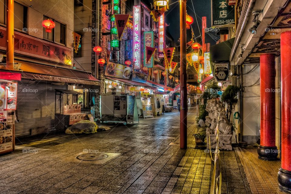 Chinatown. Chinatown in Kobe of Japan