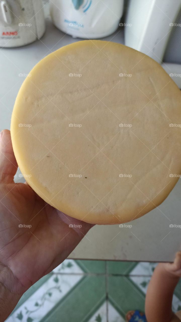 hand-cured cheese from Minas Gerais, on a farm in Ubai.