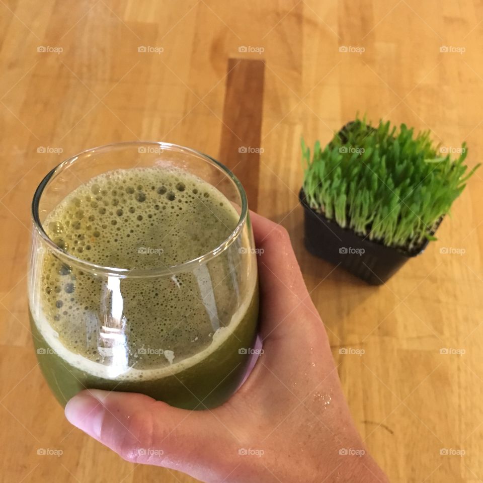 Wheatgrass juice 