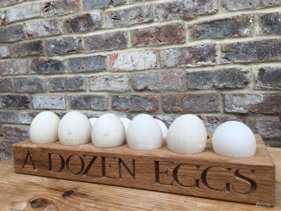 Twelve Duck Eggs