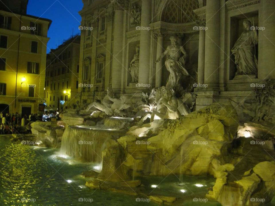 Trevi Fountain at Night