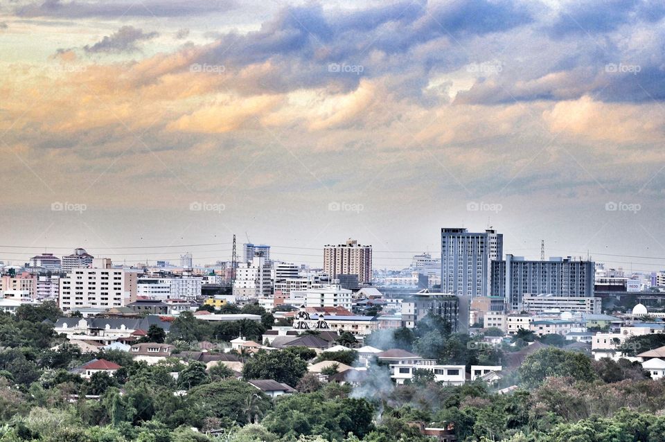 Evening atmosphere in Bangkok, Thailand