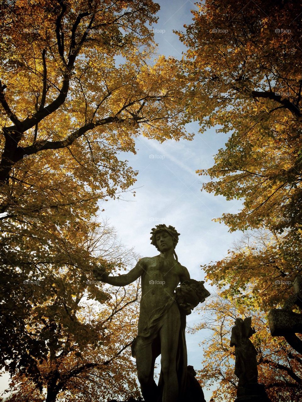 Statue at Brompton Cemetery in West London